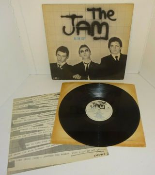 The Jam In The City 1977 Polydor Uk 1st Pressing Lp W/insert,  Inner