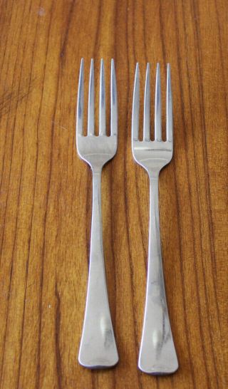 Oneida " American Artistry " Stainless Steel 18/8 Flatware Dinner Forks Set X2