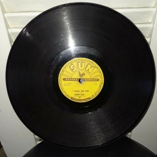 Sun Records Johnny Cash I Walk The Line 78rpm Record