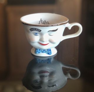 Bailey’s Irish Cream Yum Male Winking Eye Smile Coffee Tea Mug Cup Bow Tie