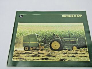 Vintage John Deere Farm Tractor Sales Brochure 1986 40 To 85 Hp Agriculture