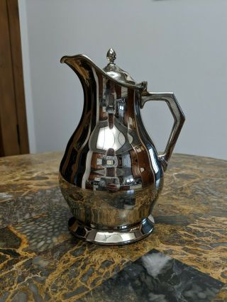 Vintage Stanley Landers Frary&clark Chrome Insulated Pitcher Usa