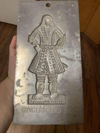 Virginia Metalcrafters Colonial Williamsburg Gingerbread Man Mold Cw 24 - 20