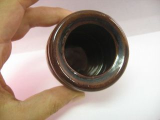 Small Vintage Ceramic Jar by ARMBEE San Francisco Brown on Brown 2