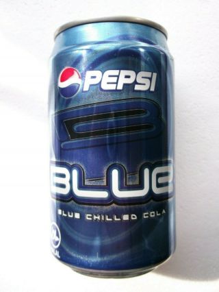 Pepsi Blue Can From Indonesia 2011 Empty 330ml Top Opened
