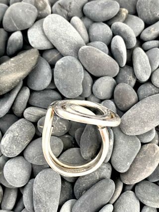 Modernist Anna Greta Eker Sterling Silver WIRE Ring Norway Designs Plus Studios 3