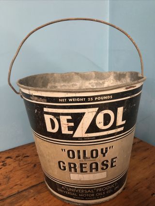 Dezol Oiloy Grease 25 Pound Metal Bucket