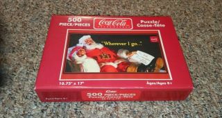 Coca - Cola 500 Piece Puzzle Santa Claus Christmas Holiday Nib