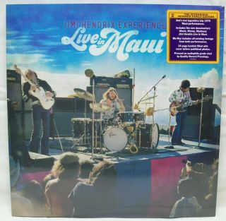 Jimi Hendrix " Live In Maui " 3 - Lp Vinyl Records & Blu - Ray Numbered Box Set