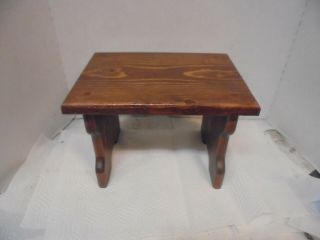 Small Wooden Stool Bench 8 - 1/2 Inches Tall 12 