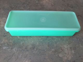 Tupperware 892 - 2 Jadeite Green Celery Containers With 893 - 2 Lid - 8