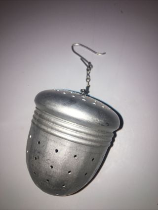 Vintage Acorn Shaped Aluminum Tin Spice Loose Leaf Tea Strainer/steeper