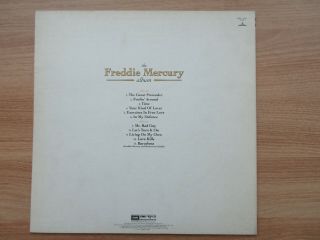 FREDDIE MERCURY - The Freddie Mercury Korea LP 1992 QUEEN No Barcode 3