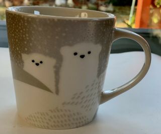 Starbucks 2016 Polar Bear Ceramic Mug Cup 8 Oz