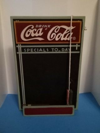Coca Cola Drink Coca - Cola Specials To_day Menu Board Chalkboard 17” X 11” A52