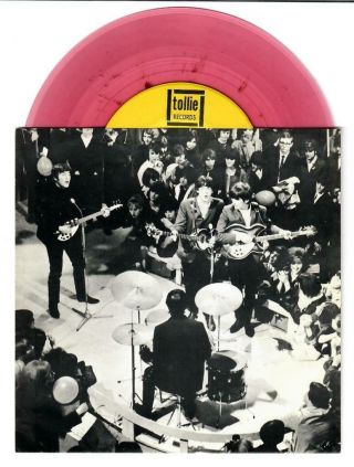 The Beatles 45 Tollie 9001 Twist & Shout Pink Vinyl W/fantasy Pc