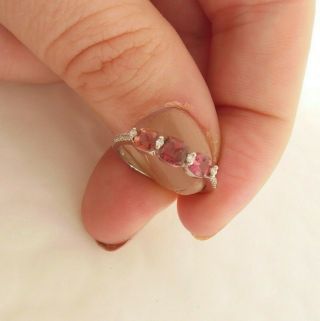 18ct Gold Diamond Amethyst Ring,  Art Deco Design