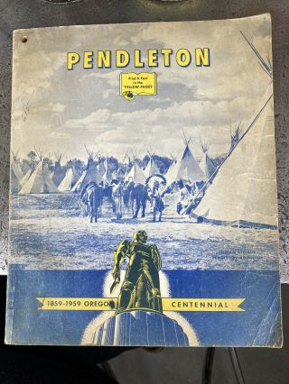 1959 Pendleton Oregon Yellow Pages Phone Book