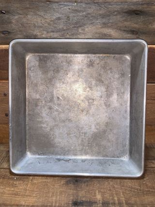 Vintage Kitchen Pride By Mirro Square Aluminum Cake Pan 9 X 9 X 2 In.  Usa