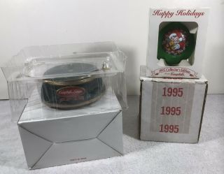 1995 Campbell Kids Christmas Ornament W/box & Musical Stand