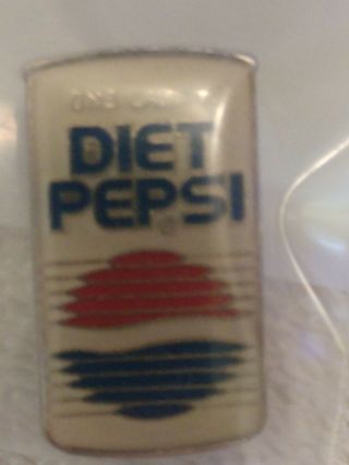 Vintage Diet Pepsi Can Lapel Pin Pushback