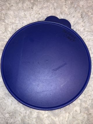 Tupperware 2515 Butterfly Tab Replacement Seal Lid Blue 9” Lid Only