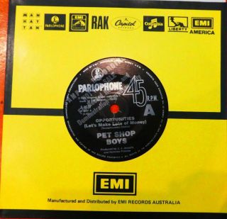 Pet Shop Boys Opportunities Promo Parlophone Australia 1985 Latino Edit Version