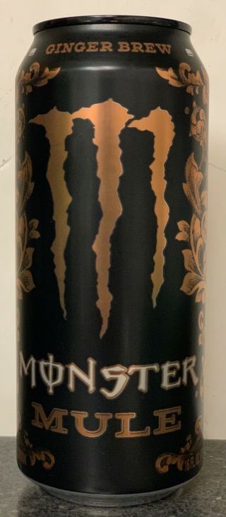 Monster Mule Energy Drink 16 Fl Oz (473ml) 1 Full Can Ginger Brew Buy It Now