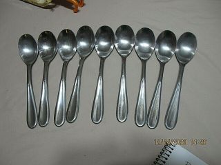 Vtg 8pc Stainless Steel Tools Of The Trade Large Soup Spoons,  1
