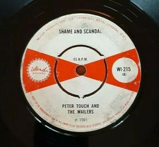 Peter Touch And The Wailers Shame And Scandal White Island Ska Tosh Bob Marley
