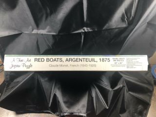 Puzzle Battle Road Press Red Boats Argenteuil Claude Monet 500 pc 18 