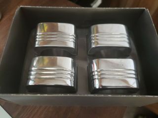 Lenox Set Of Four Napkin Rings - Silver