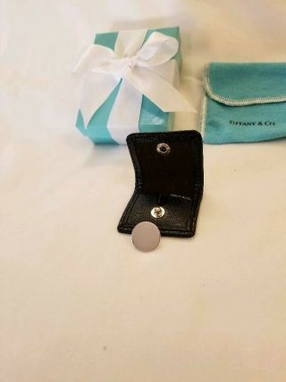 Tiffany & Co.  925 Sterling Silver Golf Ball Marker With Leather Case & Box