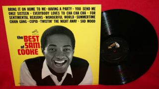 The Best Of Sam Cooke Us Mono Lp Vinyl Rca Lpm 2625 Vg,  Soul Promo 1st Press 1s