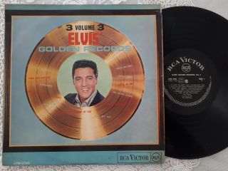 1st Press Elvis Presley Vinyl Lp 12 " Golden Record Vol.  3 Israel