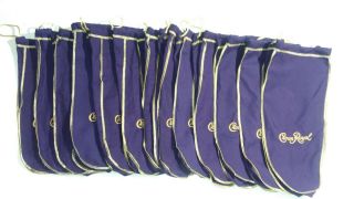 1 Dozen Large Crown Royal 1 Gallon Purple Drawstring Bags