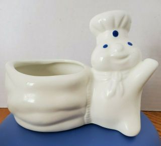 Vintage Pillsbury Doughboy Ceramic Sponge Holder 1997