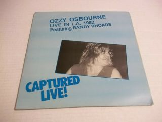 Ozzy Osbourne – Captured Live W/ Brad Gillis (1982) Rare Live 2 Lps Not Tmoq Nm