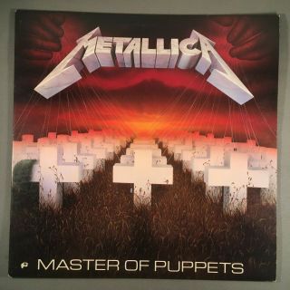 Metallica " Master Of Puppets " 1986 Vinyl Lp Ultrasonic Cleaned Metal Og Inner