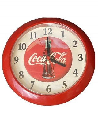 Vintage Coca Cola Clock Red Coke Clock