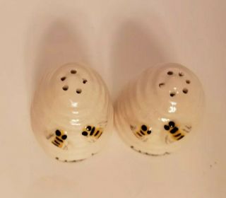 Vintage Bee Hive Honey Pot Jar Ceramic 