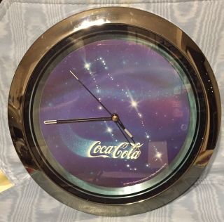 Vintage Rare Coca Cola Stars Wall Clock