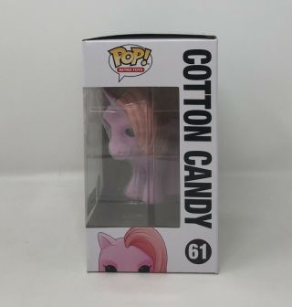 Funko Pop My Little Pony 61 COTTON CANDY Scented GameStop W/ Pop Protector 2
