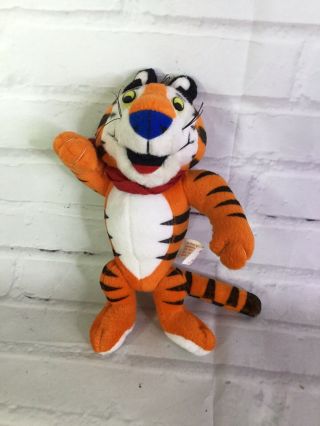 Vtg Kelloggs Tony The Tiger Frosted Flakes Cereal Stuffed Plush Doll Toy 1993