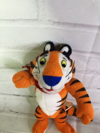 VTG Kelloggs Tony The Tiger Frosted Flakes Cereal Stuffed Plush Doll Toy 1993 2