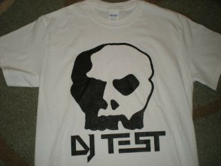 Skate DJ T - Shirt size XL White skull skate skateboarding punk rock dee jay 420 2