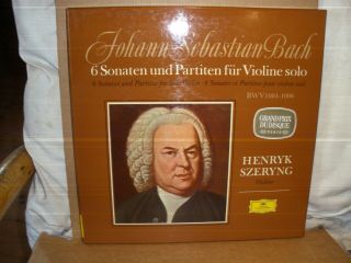Bach Sonatas & Partitas For Violin Henryk Szeryng/3 Lp Box Dgg 2709 028 Stereo