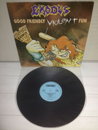 Exodus - Good Friendly Violent Fun Live Korea Lp Vinyl Slayer Megadeth Sodom