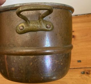 Antique Waldow Copper Double Boiler Insert Pot 5 