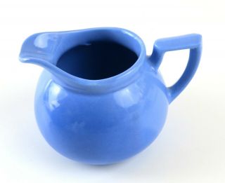 Lipton ' s Tea Bright Blue Ceramic Creamer & Sugar Bowl with Lid Set 2